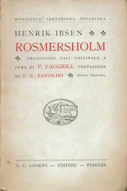 Rosmersholm - copertina