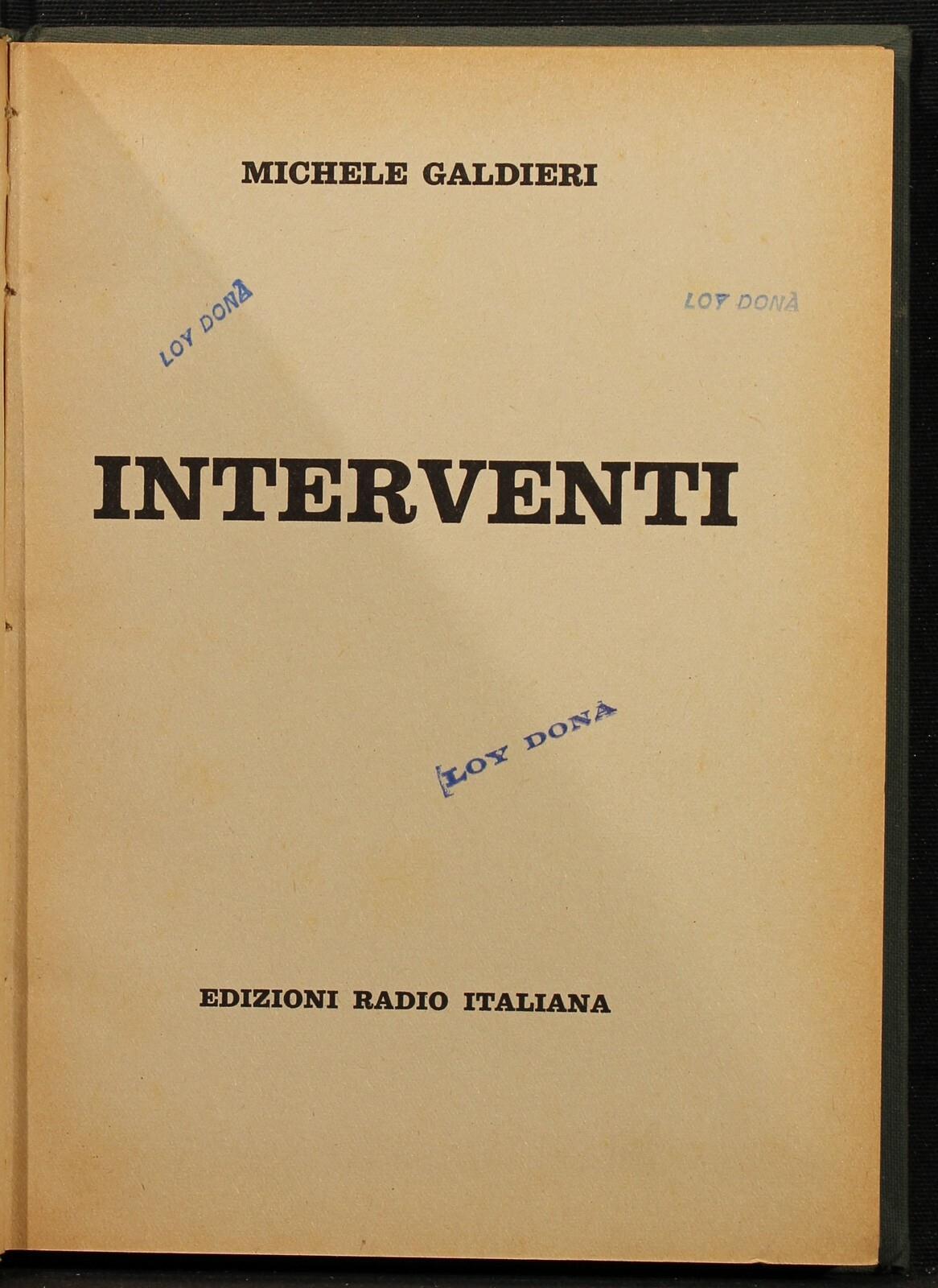 Interventi