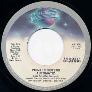 Automatic - Vinile 7'' di Pointer Sisters