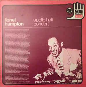 Apollo Hall Concert - Vinile LP di Lionel Hampton