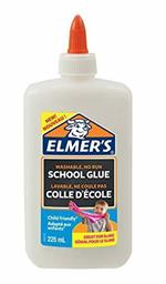 Colla Liquida Bianca di Elmer's, 225 ml, lavabile e adatto ai bambini, Ottimo per fare slime e DIY, Flacone da 225ml