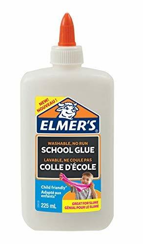 Colla Liquida Bianca di Elmer's, 225 ml, lavabile e adatto ai bambini, Ottimo per fare slime e DIY, Flacone da 225ml