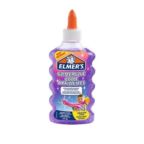 Colla glitterata liquida per Slime Elmer's Viola - 177 ml