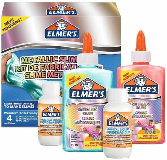 Kit Metallic Slim Elmer's Verdeacqua e Rosa - 2