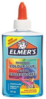 Elmer's Colla Liquida Colore BLU TRANSLUCIDO. Flacone da 147 ml