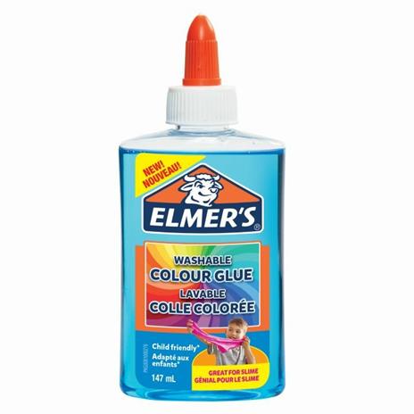 Elmer's Colla Liquida Colore BLU TRANSLUCIDO. Flacone da 147 ml - 6