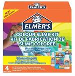 Elmer's SLIME KIT. 2 Flaconi di colla liquida colori VERDE, BLU TRANSLUCIDI da 147 ml + 2 Flaconi di MAGICAL LIQUID da 68 ml