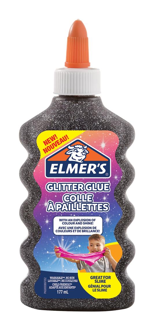Colla glitterata liquida per Slime Elmer's Nero - 177 ml
