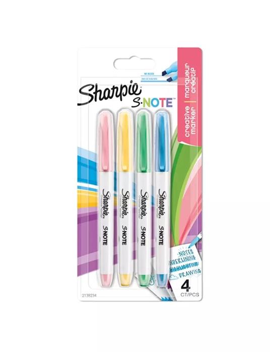 Pennarelli Sharpie S-NOTE in 4 colori