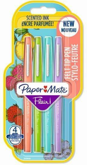 Penna Flair Nylon Scented punta fibra M 1.1. Confezione da 4
