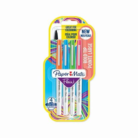 Penna Flair Nylon Bold punta fibra L 2.0. Confezione da 4 - 2