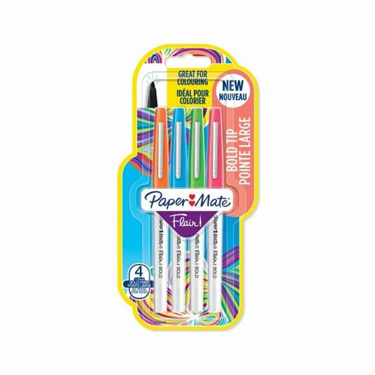 Penna Flair Nylon Bold punta fibra L 2.0. Confezione da 4 - 2