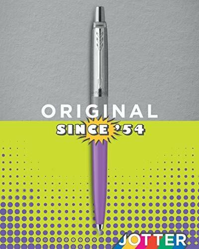 Jotter Original plastic penna a sfera M-'60 POP ART ARANCIONE + VIOLETTO. Confezione da da 2 penne - 3