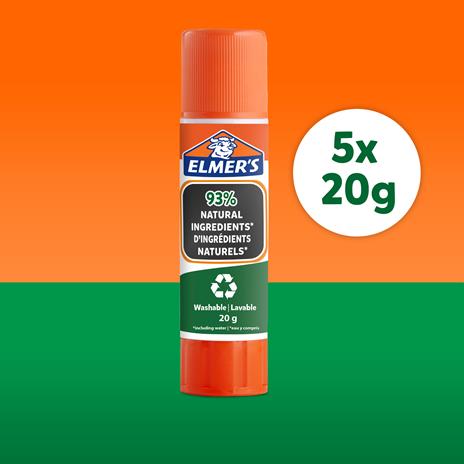 Colla stick Elmer's Pure School, lavabile e a misura di bambino 20g, 5 Pezz1 - 6