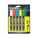 Sharpie Chalk - Marcatore a gesso liquido - in 5 colori assortiti (Bianco, Blu, Rosso, Giallo, Verde)