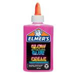 Colla liquida Glow-in-the-Dark di Elmer's,Si illumina al buio, lavabili, colore rosa, Ottimo per fare lo slime