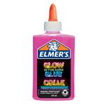 Colla liquida Glow-in-the-Dark di Elmer's,Si illumina al buio, lavabili, colore rosa, Ottimo per fare lo slime