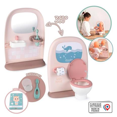 Set Bagno Per Bambole Baby Nurse Toilet 2 In 1 Con Accessori  7600220380 - 2