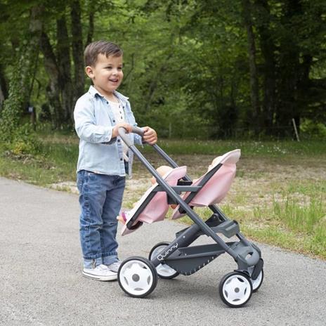 Smoby Passeggino Giocattolo Sportivo Bambole Gemelle Maxi-Cosi Rosa - 8