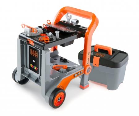 Black+Decker Carrello trio con valigetta attrezzi e accessori