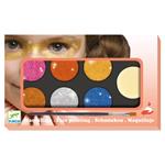 Palette 6 colori trucchi viso - Metallic - Body Art - Set colori e accessori