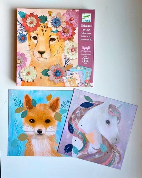 Quadri 3D - corone di fiori - 2