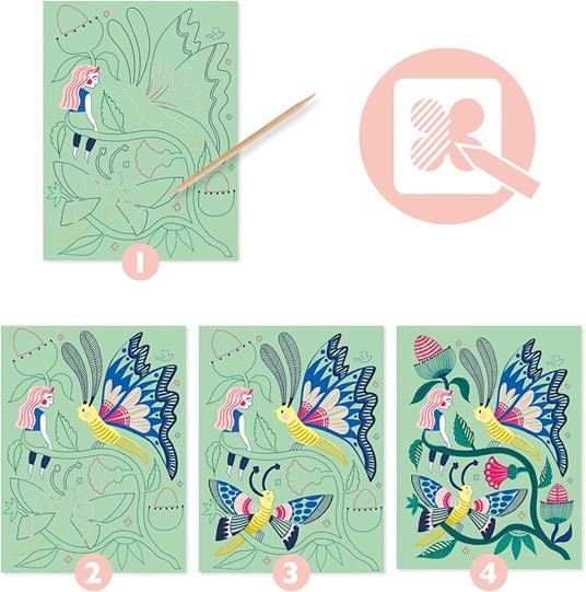 Fantasy garden - Small gifts for older ones - Scratch cards - 2