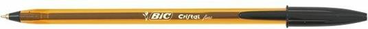 Penna a sfera Bic Cristal fine rosso punta 0,8 mm. Confezione da 50