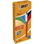 BIC 889971 Penna Ricaricabile a Sfera con 4 Colori di Inchiostro , Arancione