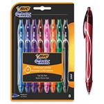 BIC Gel-ocity Quick Dry Penne Gel Colori Assortiti, Confezione Da 8