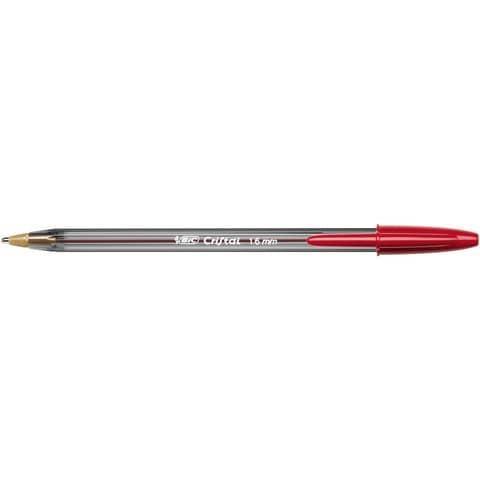 Penna a sfera BIC Cristal® Large 1,6 mm rosso Conf. 50 pezzi - 951625
