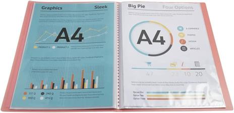 Portalistino A4 40 buste KREACOVER PASTEL - 5