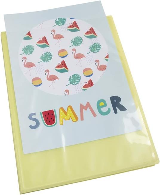 Portalistino A4 40 buste KREACOVER PASTEL - 6
