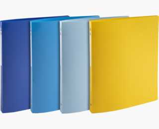 Cartoleria Raccoglitore Ppl riciclato Bee Blue - 4 anelli tondi 15mm A4 3, colori assortiti Exacompta
