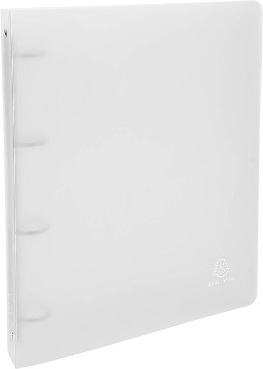 Quaderno ad anelli A4 Exacompta in PPL Trasparente 4 anelli Colori Assortiti - 3 cm - 2