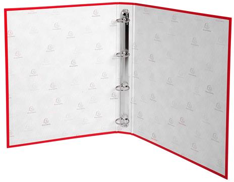 Raccoglitore foderato in Ppl, interno in cartoncino, 4 anelli tondi diam. 30mm - 3