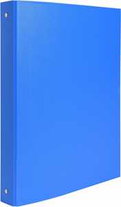 Cartoleria Quaderno ad anelli A4 Exacompta in PPL Foderato Opaco 4 anelli Azzurro - 3cm Exacompta