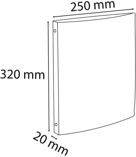Raccoglitore A4 PPL trasparente Personalizzabile 4 anelli 15 mm - 3