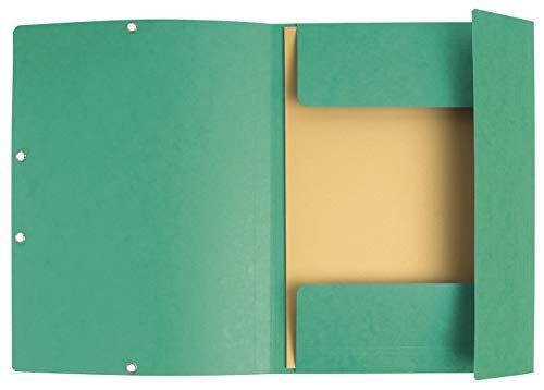 Exacompta 55503E Cartelle con Elastici, 24x32 cm, Verde - 2