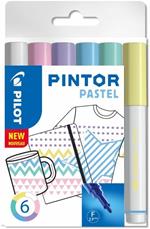 Pilot Pintor Pastel evidenziatore 6 pezzo(i) Tipo di punta Blu, Verde, Rosa, Viola, Bianco, Giallo