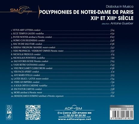 Polyphonies De Notre - Dame - CD Audio di Diabolus in Musica - 2