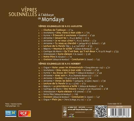 Vepres Solenelles a L'abbaye De Mondaye - CD Audio - 2