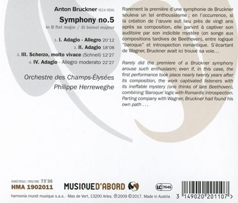 Sinfonia n.5 - CD Audio di Anton Bruckner - 2