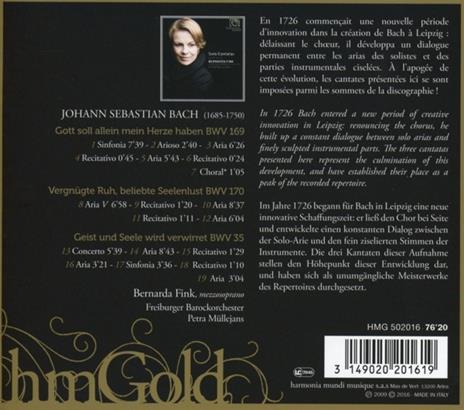 Solo Cantatas - CD Audio di Johann Sebastian Bach - 2