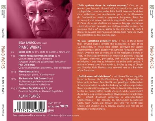 Opere per pianoforte - CD Audio di Bela Bartok - 2