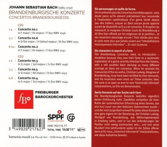 Concerti brandeburghesi - CD Audio di Johann Sebastian Bach - 2
