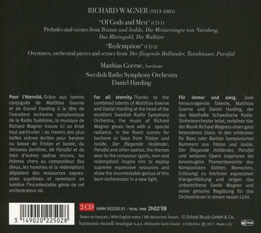 The Wagner Project - CD Audio di Richard Wagner,Matthias Goerne,Daniel Harding,Swedish Radio Symphony Orchestra - 2