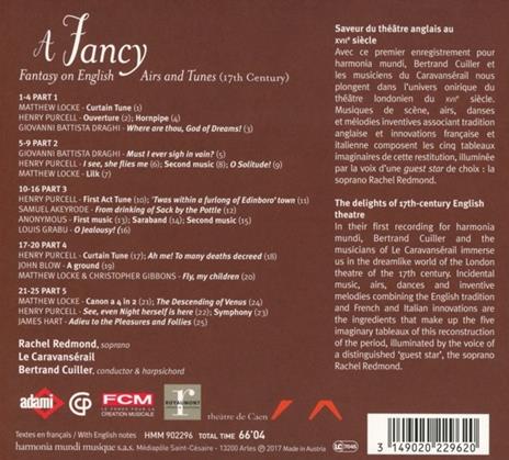 Fantasie su arie inglesi - CD Audio di Bertrand Cuiller,Rachel Redmond - 2