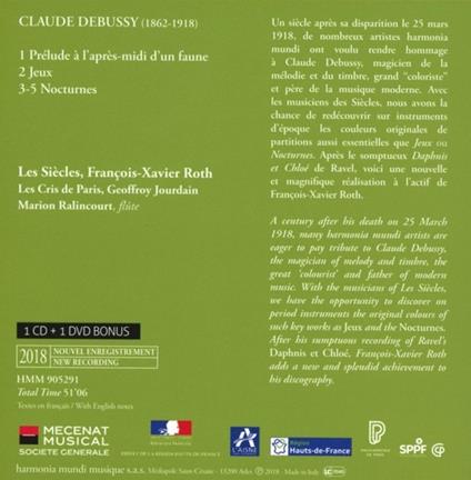 Jeux - Nocturnes - CD Audio + DVD di Claude Debussy
