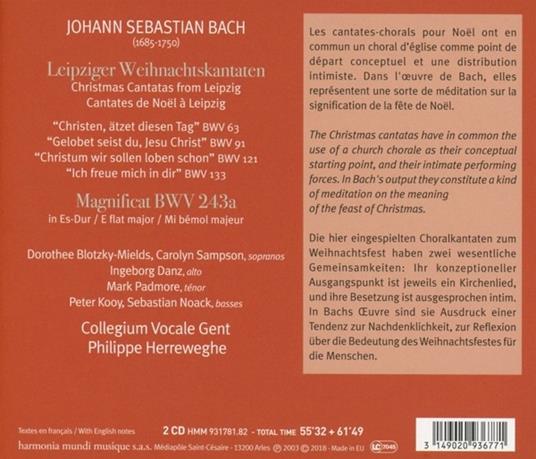 Cantates de Leipzig - CD Audio di Johann Sebastian Bach - 2